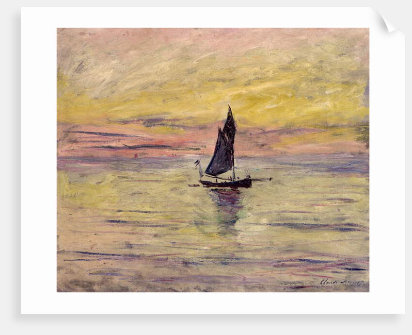 The Sailing Boat, Evening Effect, 1885 by Claude Monet