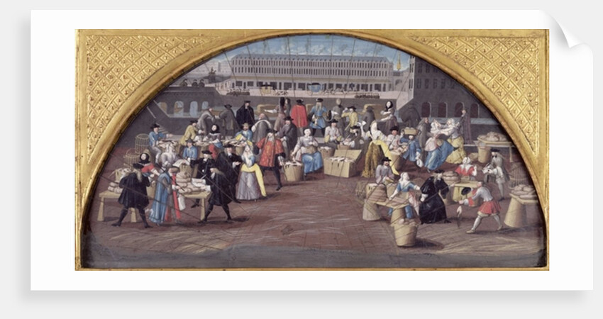 Bread and Poultry Market at Quai des Grands Augustins by French School