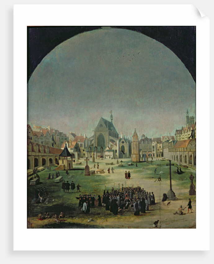 The Cemetery of the Innocents and the Mass Grave During the Reign of Francois I by Flemish School