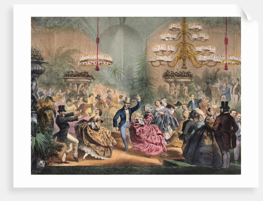 Ball in the Jardin d'Hiver, 33 Champs-Elysees, Paris, c.1865 by French School