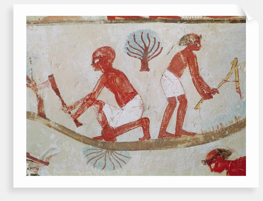 Labourer and Lumberjack at Work by Egyptian 18th Dynasty