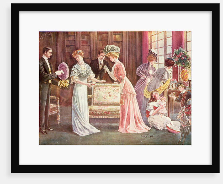Easter Eggs in Town, 1908 by Charles Henry Tenre