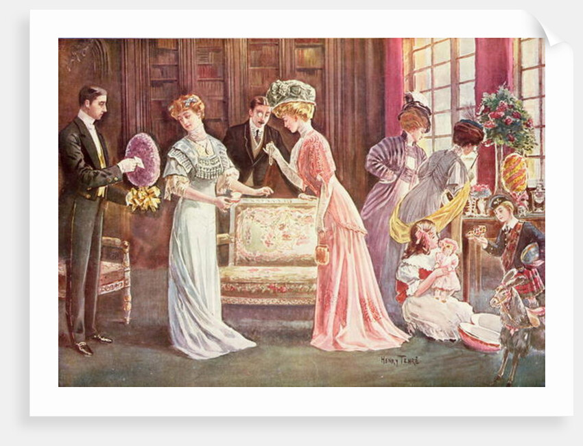 Easter Eggs in Town, 1908 by Charles Henry Tenre