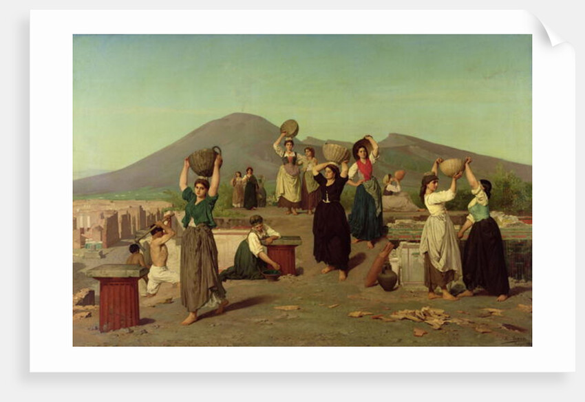 The Excavations at Pompeii, 1865 by Edouard Alexandre Sain