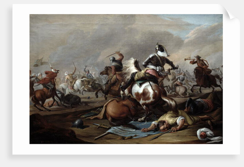 The Clash of the Cavalry, 1770 by Dirk Langendyk