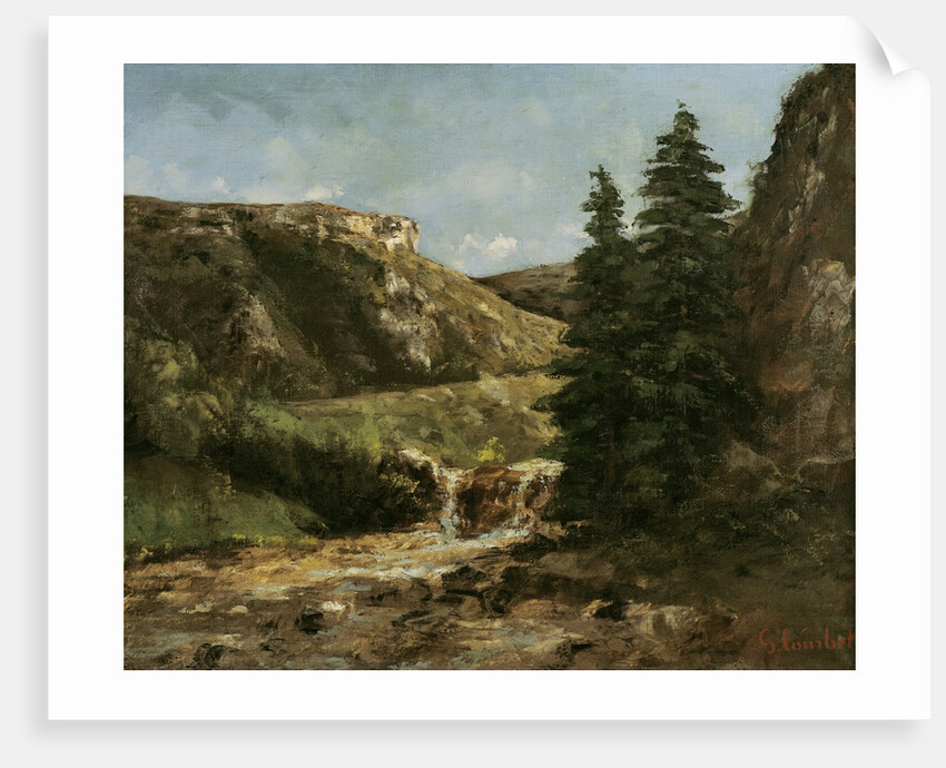 Landscape near Ornans, c.1858 by Gustave Courbet