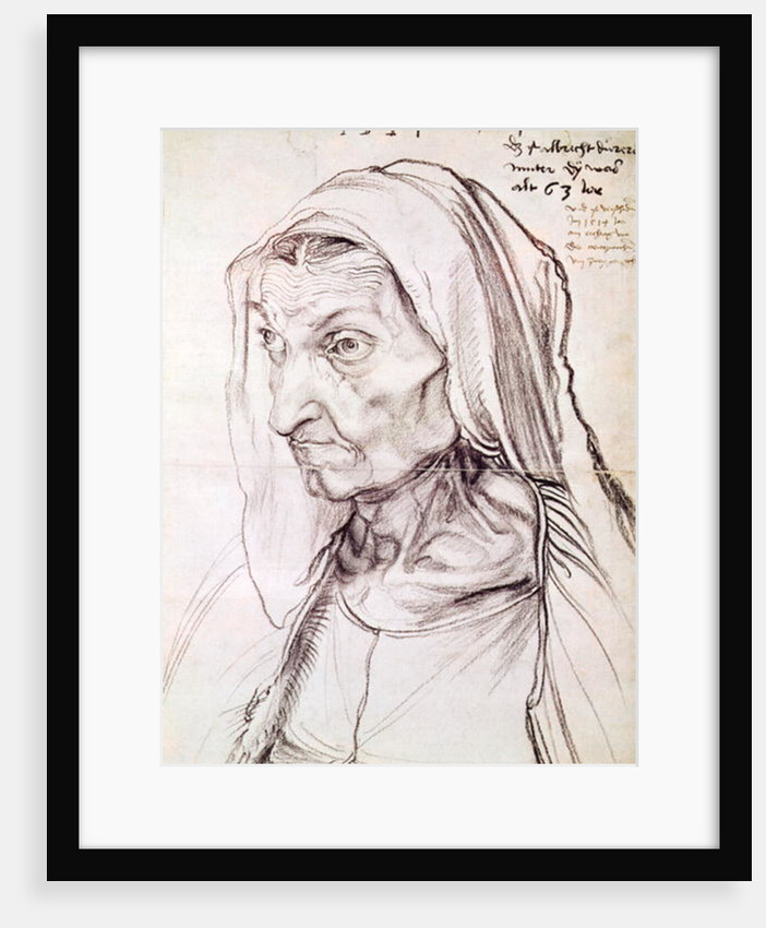 Portrait of the artist's mother, 1514 by Albrecht Dürer or Duerer