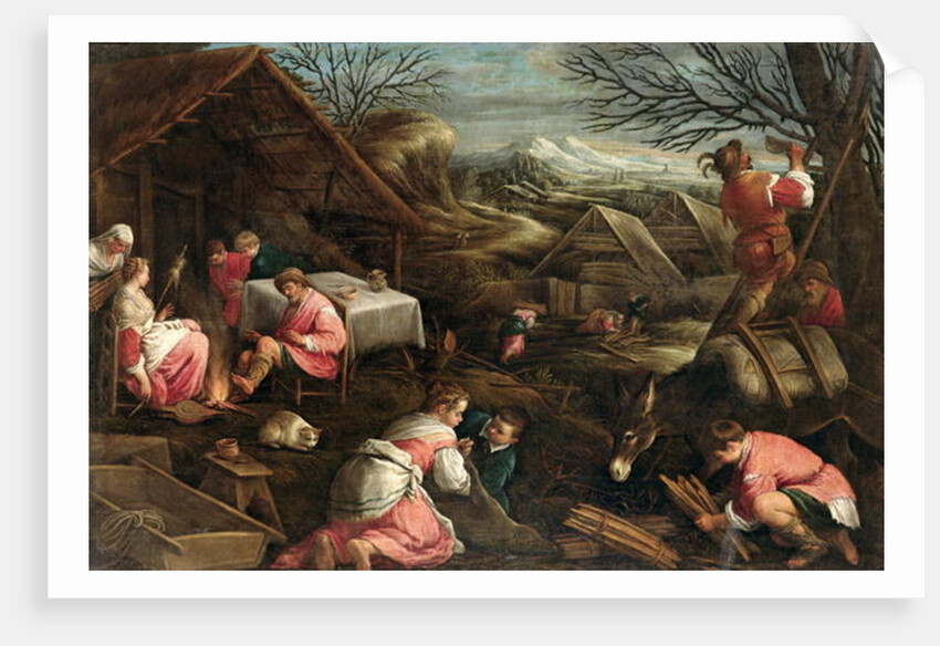 Winter by Jacopo Bassano