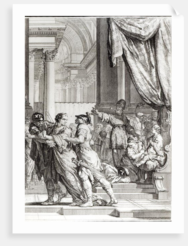 Jehoiada, High Priest of Jerusalem Proclaiming Prince Joash as King of Judah by Jacques de Seve