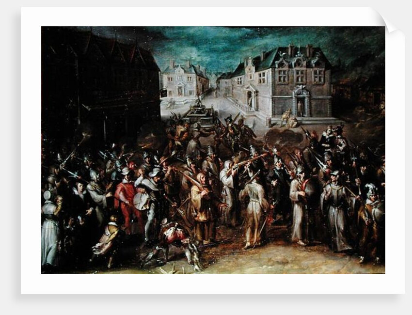 Procession of the Holy League in 1590 by French School