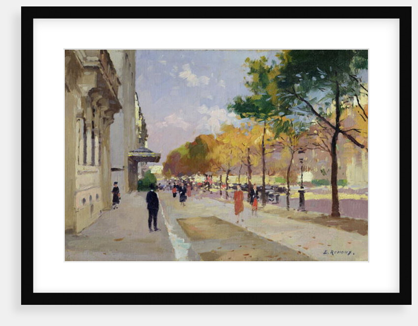 Avenue Montaigne, Paris by Jules Ernest Renoux