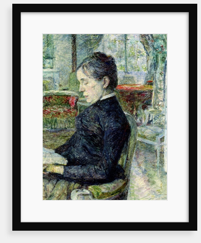 Adele Tapie de Celeyran Countess of Toulouse-Lautrec-Monfa in the Salon of Chateau de Malrome, 1887 by Henri de Toulouse-Lautrec