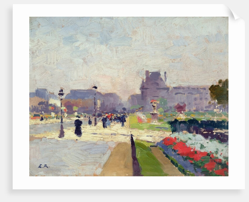 Avenue Paul Deroulede, Tuileries, Paris by Jules Ernest Renoux