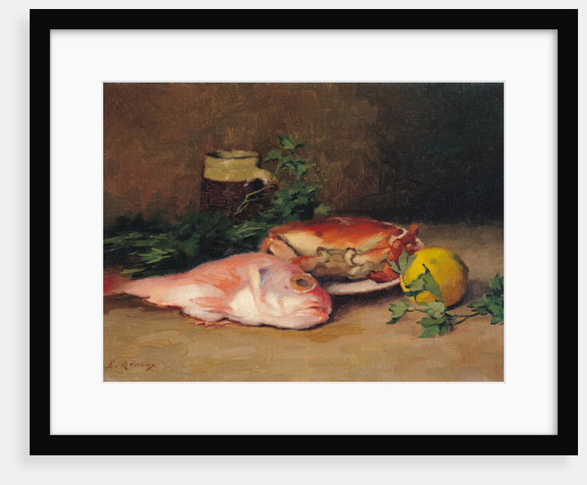 Crab and Red Mullet by Jules Ernest Renoux
