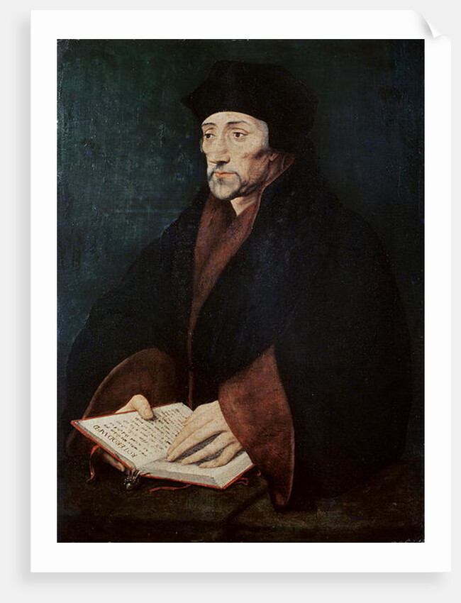 Portrait of Desiderius Erasmus of Rotterdam by Hans Holbein the Younger