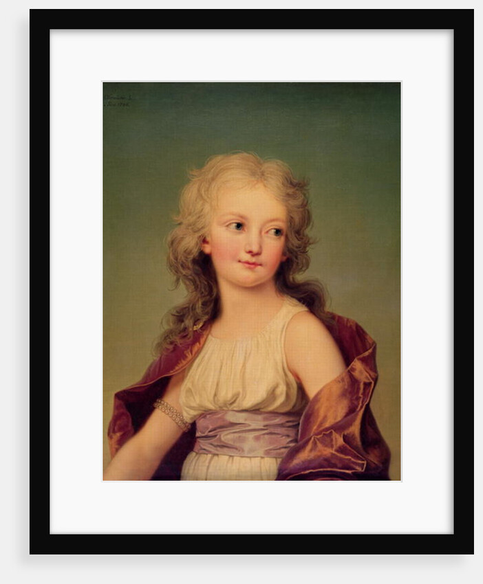 Portrait of Marie-Therese Charlotte of France Duchess of Angouleme, 1786 by Adolf Ulrich Wertmuller