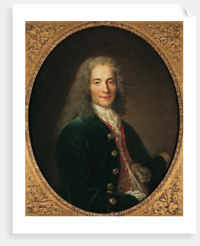 Portrait of Voltaire after 1718 by Nicholas de Largilliere