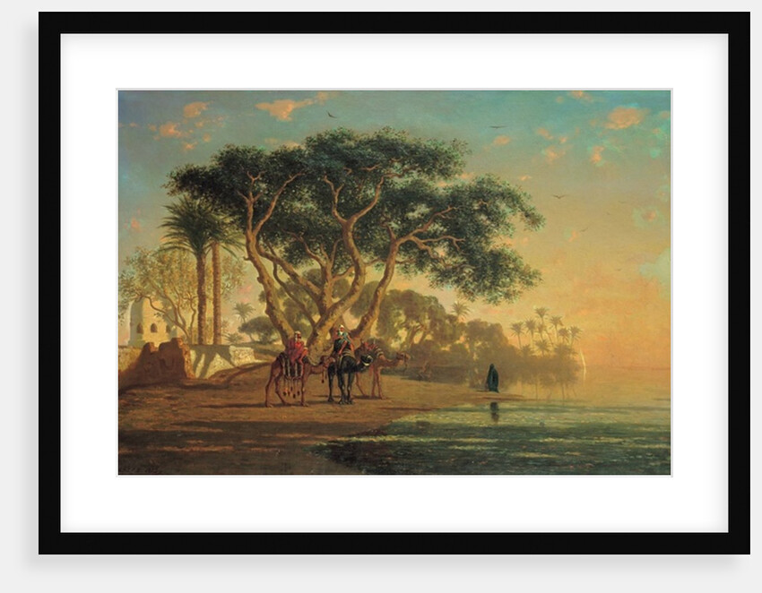 Arab Oasis, 1853 by Narcisse Berchere