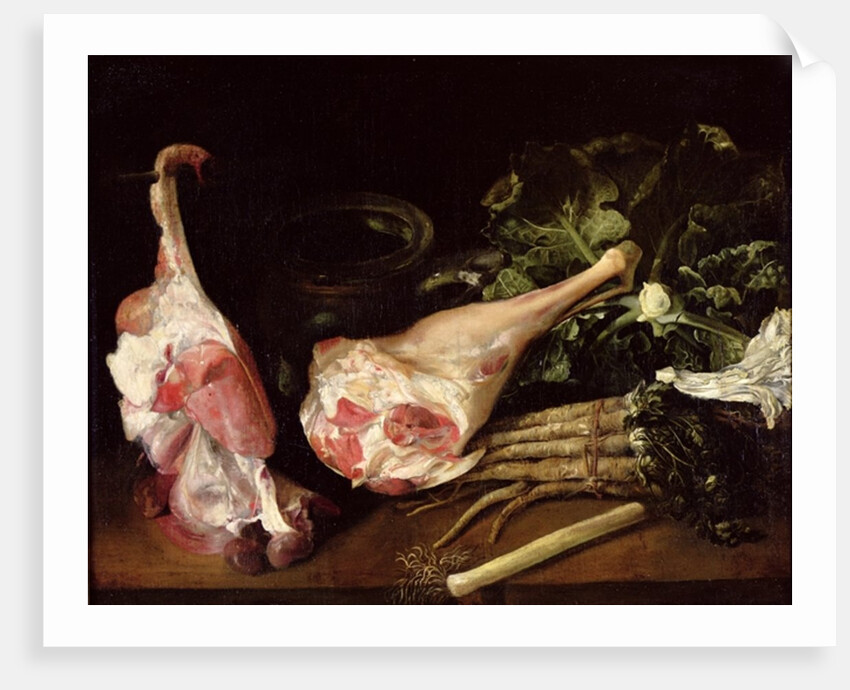 Kitchen Table, Still Life by Michel-Honore (attr. to) Bounieu