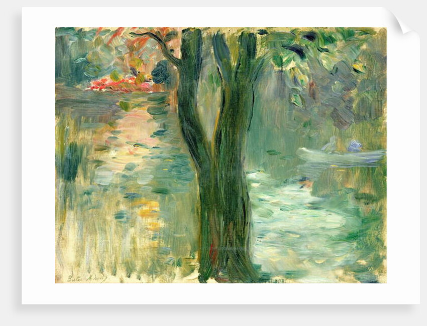 Sunset over the Lake, Bois de Boulogne, 1894 by Berthe Morisot