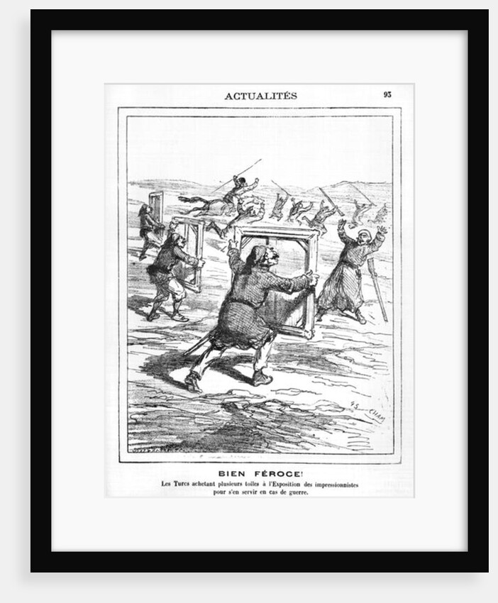 Ferocious! The Turks buying several works at the Impressionist Exhibition to be used in case of war by Cham