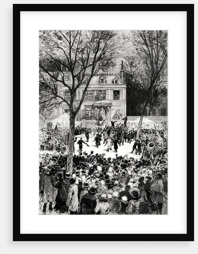 Celebration of the 80th Anniversary of the Birth of Victor Hugo from 'Le Monde Illustre', 27th July 1881 by Daniel Urrabieta (after) Vierge