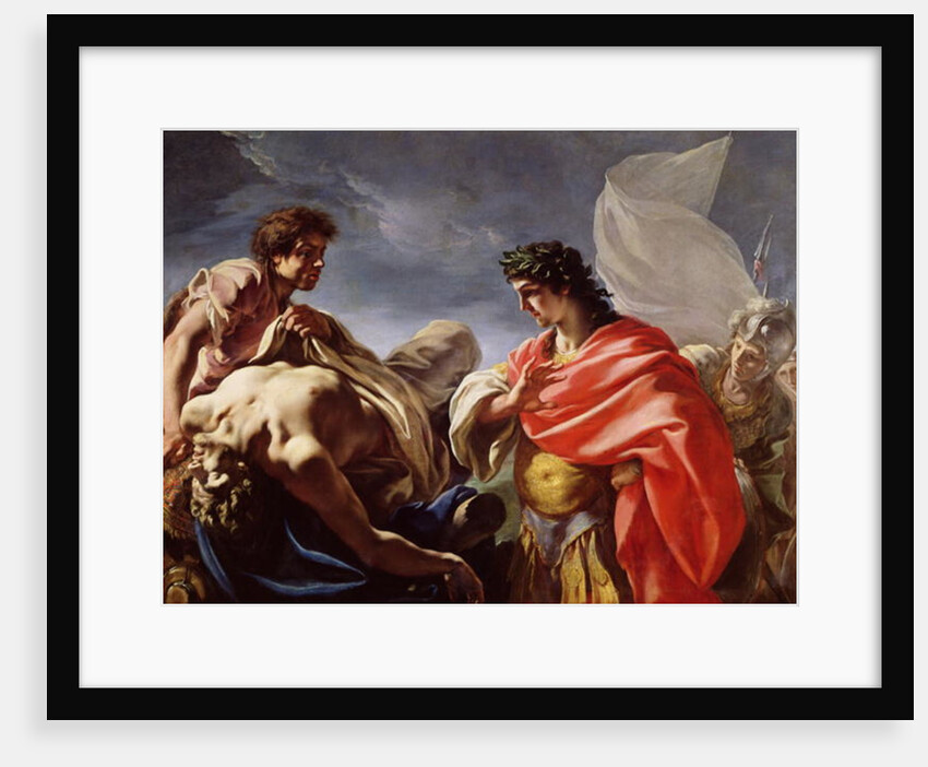 Achilles Contemplating the Body of Patroclus by Giovanni Antonio Pellegrini