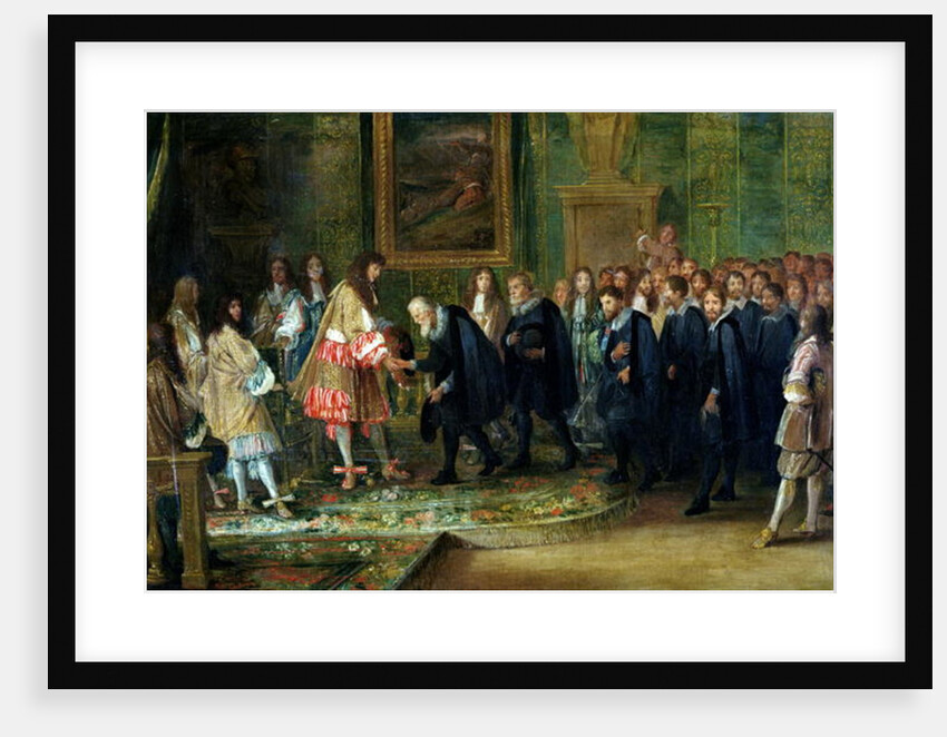 The Reception of the Ambassadors of the Thirteen Swiss Cantons by Louis XIV at the Louvre, 11th November 1663, 1664 by Adam Frans van der Meulen