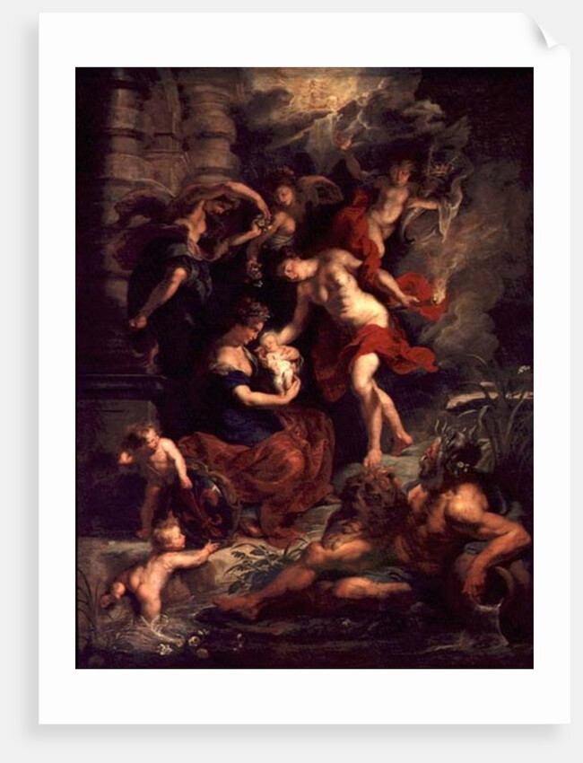 The Medici Cycle: The Birth of Marie de Medici 26th April 1573, 1621-25 by Peter Paul Rubens