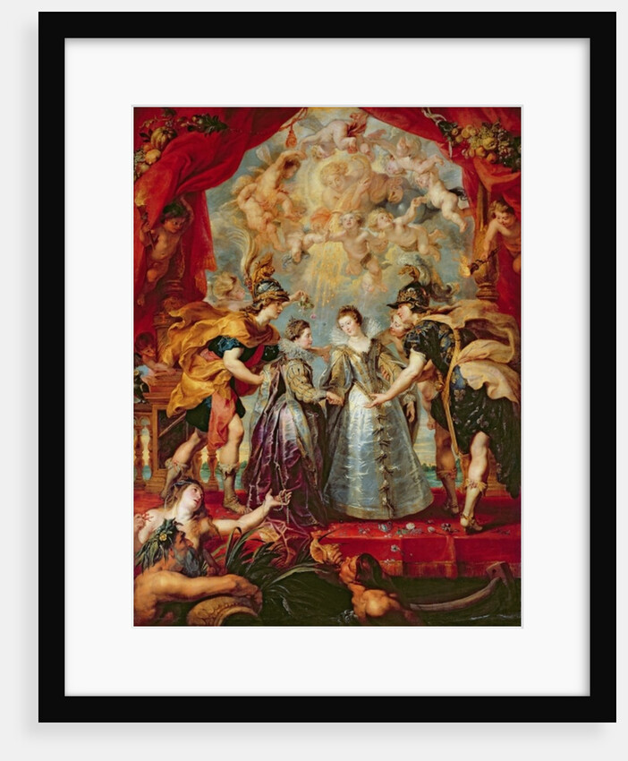The Medici Cycle: Exchange of the Two Princesses of France and Spain, 9th November 1615, 1621-25 by Peter Paul Rubens