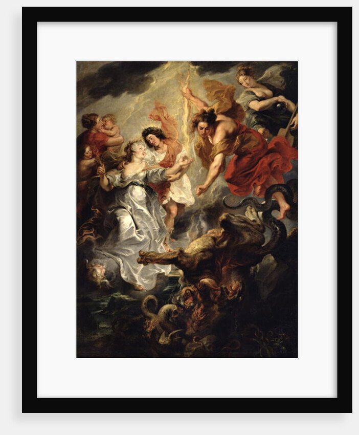The Reconciliation of Marie de Medici and her son, 15th December 1621, 1621-25 by Peter Paul Rubens