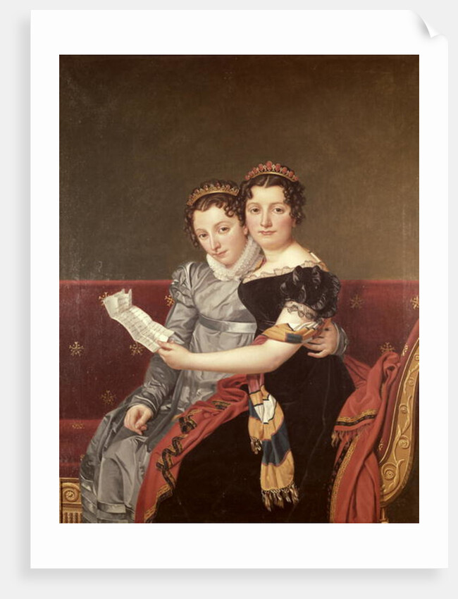 Zenaide and Charlotte Bonaparte, 1822 by Jacques Louis David