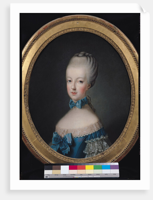 Portrait of Marie-Antoinette de Habsbourg-Lorraine after the painting by Joseph Ducreux 1770 by Jean Baptiste Charpentier