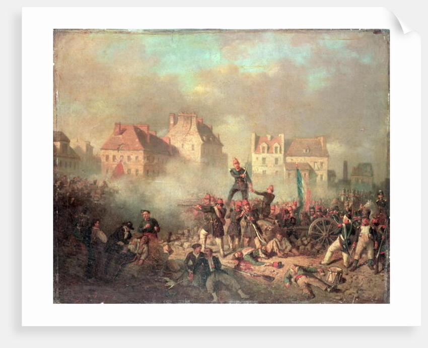 An Officer Giving the Order to Fire by Tony Francois de Bergue