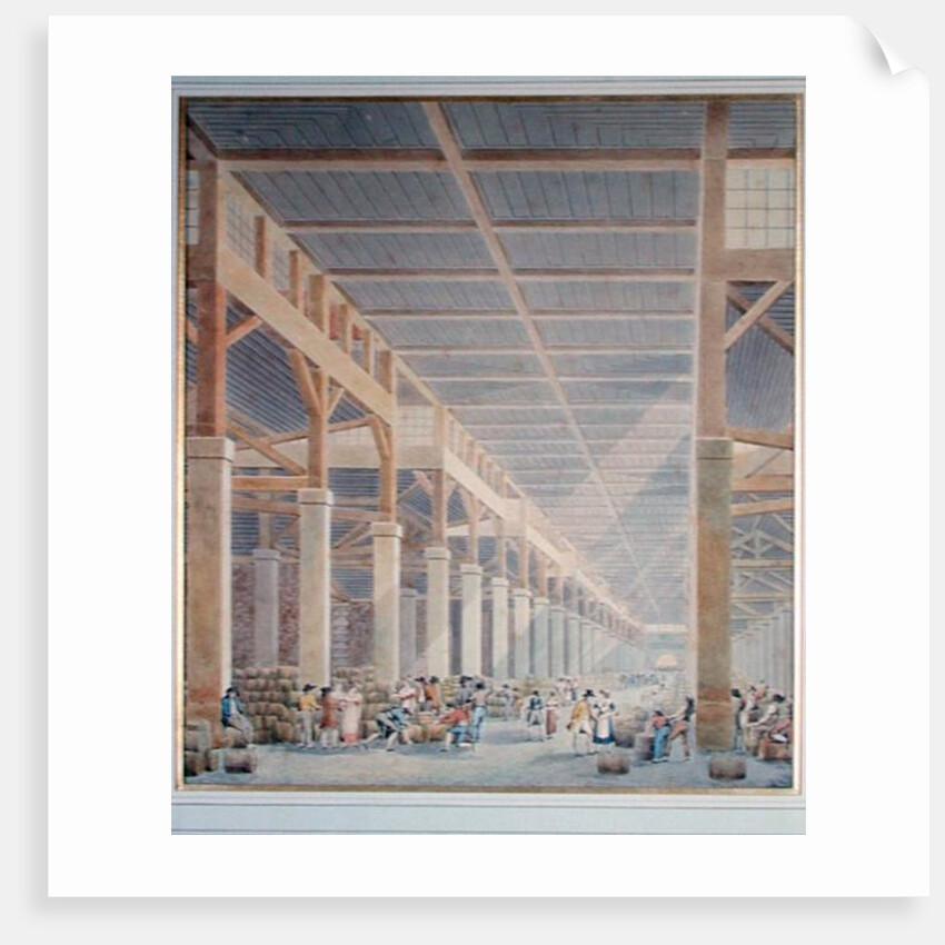 View of 'La Halle aux Vins', before 1808 by Auguste Hibon