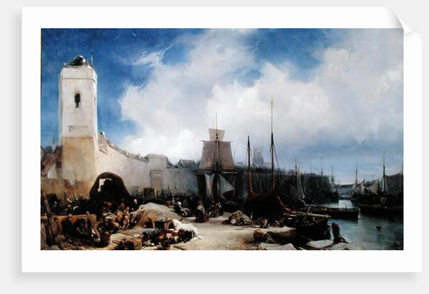 The Port of Dunkirk, 1831 by Louis Eugene Gabriel Isabey