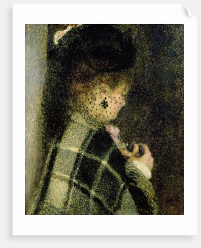 Young Woman with a Small Veil, c.1875 by Pierre Auguste Renoir