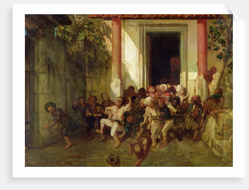 Leaving the Turkish School by Alexandre Gabriel Decamps