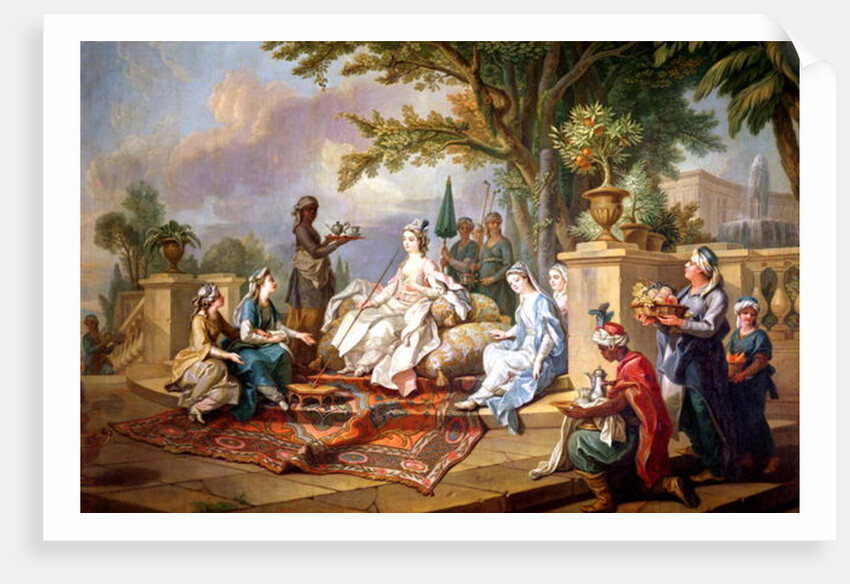The Sultana Served by her Eunuchs by Charles-Amedee-Philippe van Loo