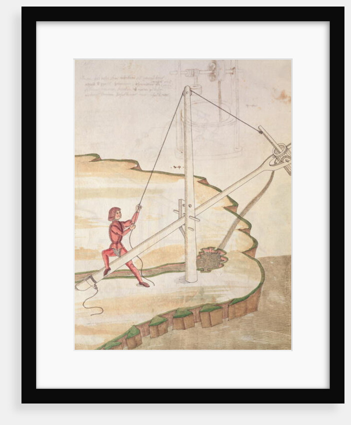 Diagram of a method of supplying water by Mariano di Jacopo