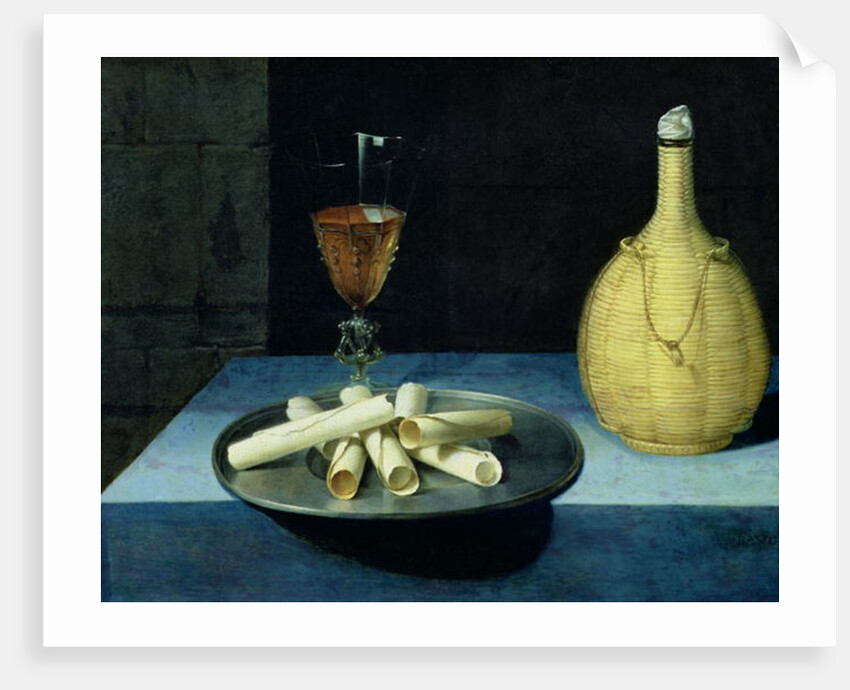 The Dessert of Wafers by Lubin Baugin