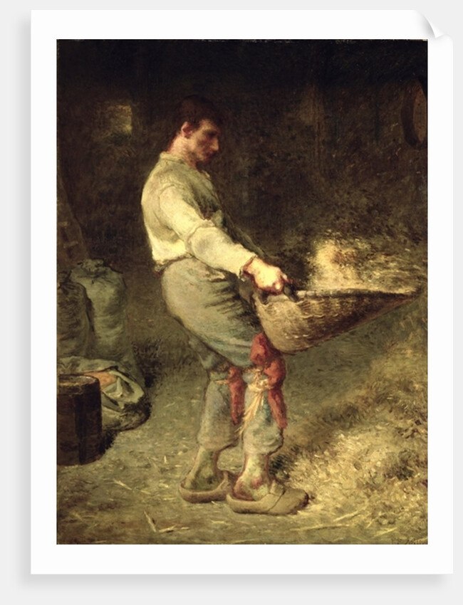 A Winnower, 1866-68 by Jean-Francois Millet