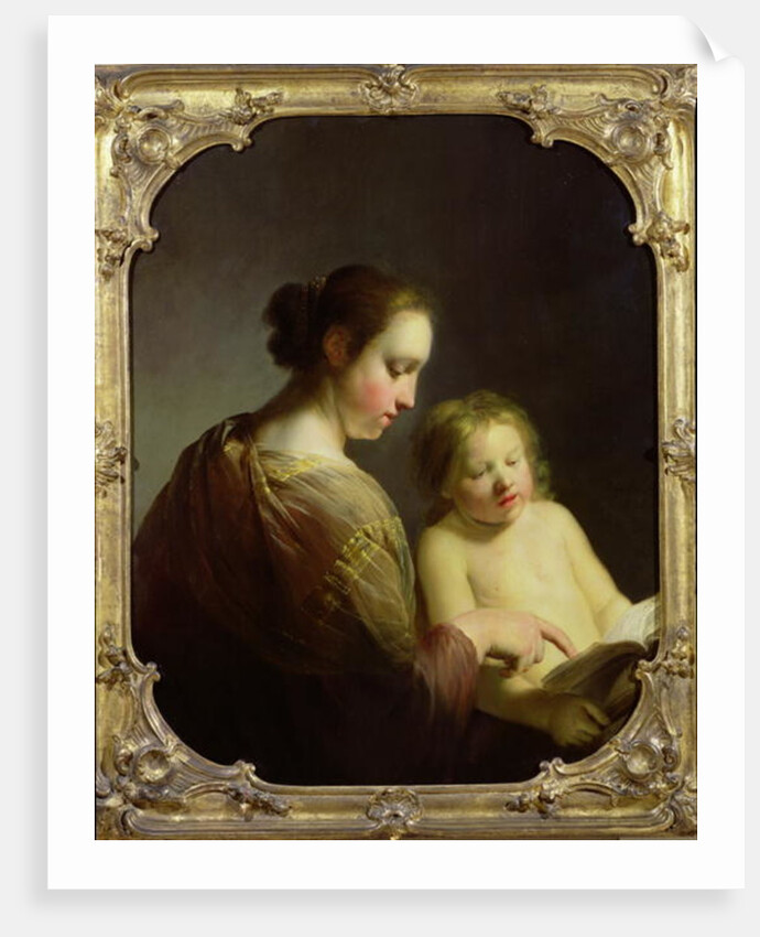 The Virgin Teaching the Infant Christ to Read, c.1630 by Pieter Fransz. de Grebber