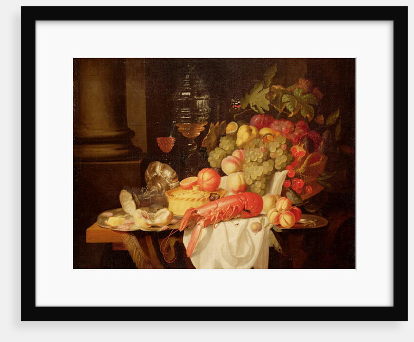Still Life with Lobster by Johannes Hannot