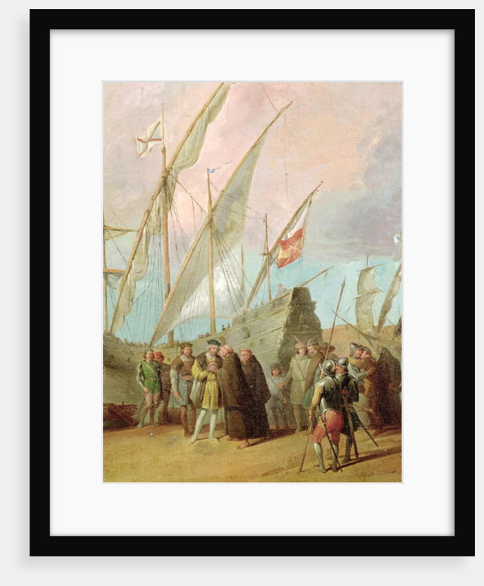 Departure of Christopher Columbus from Palos by Spanish School