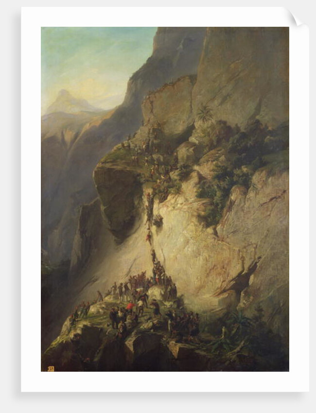 The Taking of Fort Fautuhua, Tahiti, 17th December 1846 by Charles Giraud