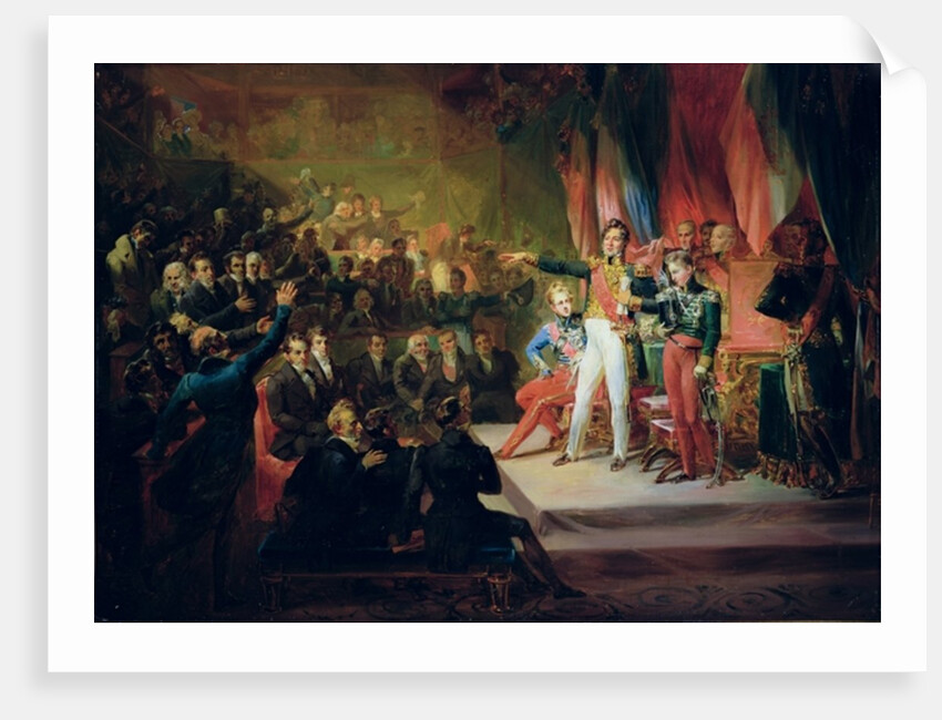 The Swearing-In of Louis-Philippe 9th August 1830 by Felix Auvray
