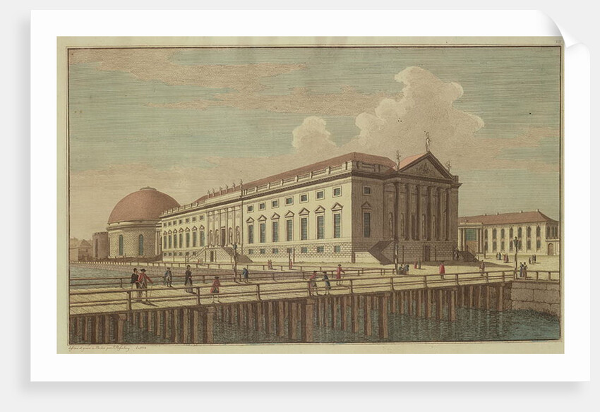 View of the Opera House in Berlin, 1773 by Johann Georg Rosenberg