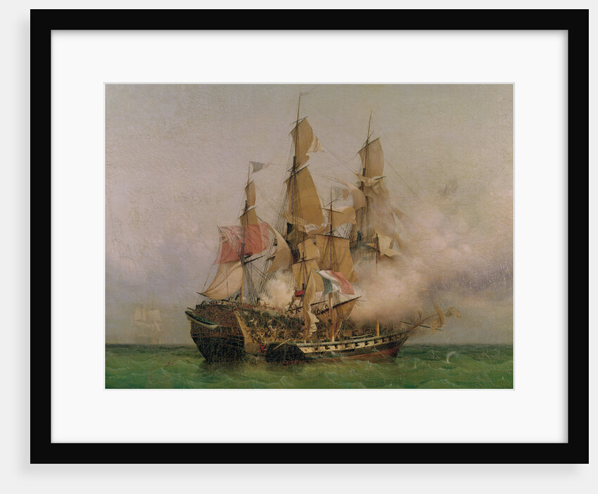 The Taking of the 'Kent' by Robert Surcouf in the Gulf of Bengal on October 7 1800, 1850 by Ambroise-Louis Garneray