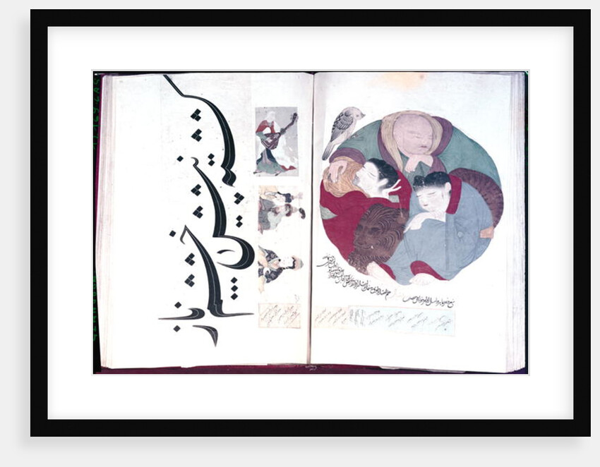 Album 2160 People sleeping and calligraphy by School Turkish